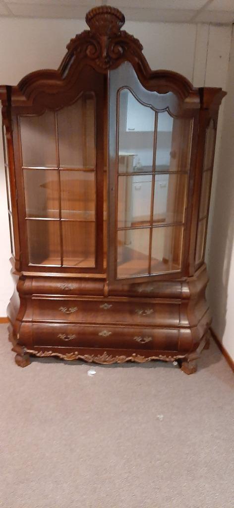 Servieskast Notenhout Wortelhout Bolkast, Huis en Inrichting, Woonaccessoires | Wandplanken en Boekenplanken, Zo goed als nieuw