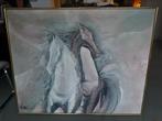 Lee Reynolds, Gebruikt, 125 cm of meer, Ophalen of Verzenden, Schilderij