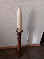 Kaars met prachtige eiken standaard, Ophalen, Hout
