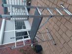 Multifunctionele ladder steiger, Doe-het-zelf en Verbouw, Steigers, Ophalen, Zo goed als nieuw, Rolsteiger of Kamersteiger, Minder dan 2 meter
