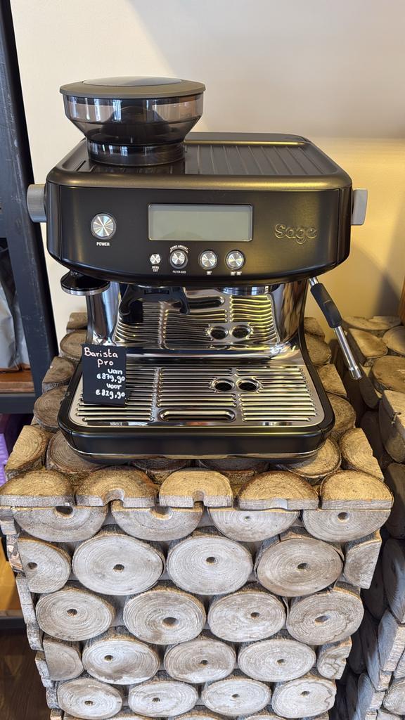Nieuwe Sage Barista Pro Espressomachine, Witgoed en Apparatuur, Koffiezetapparaten, Nieuw, Koffiebonen, Espresso apparaat, 2 tot 4 kopjes
