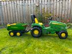 Traptrekker 3-7 jaar John Deere met kiepwagen in goede staat, Ophalen, Gebruikt, Trapvoertuig