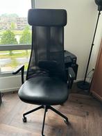 Luxe comfortabele Bureaustoel met armleuningen, Glose zwart, Ophalen of Verzenden, Zo goed als nieuw, Zwart