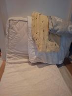 Gratis peuterbedmatras en beddengoed 150x70, Ophalen, Gebruikt, Ledikant