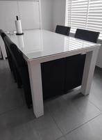 Eettafel met stoelen, Huis en Inrichting, Ophalen, Zo goed als nieuw, Rechthoekig, 50 tot 100 cm