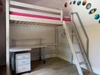 Flexa Classic hoogslaper met bureau, Ophalen, Eenpersoons, Zo goed als nieuw, 200 cm