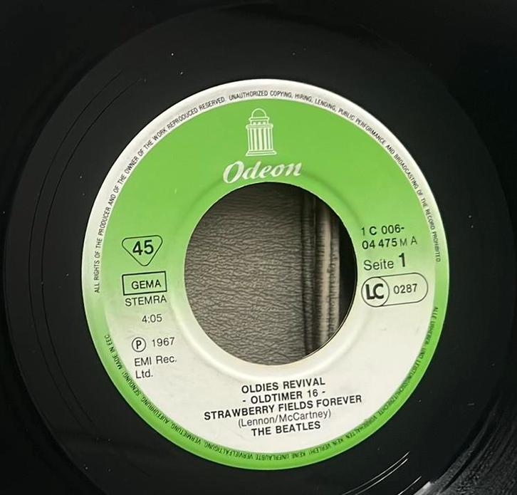 The Beatles - Strawberry fields forever / Penny Lane 7” EU, Cd's en Dvd's, Vinyl Singles, Gebruikt, Single, Pop, 7 inch, Ophalen of Verzenden