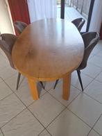 Eettafel, Huis en Inrichting, Tafels | Eettafels, Ophalen, Gebruikt, 100 tot 150 cm, Eikenhout