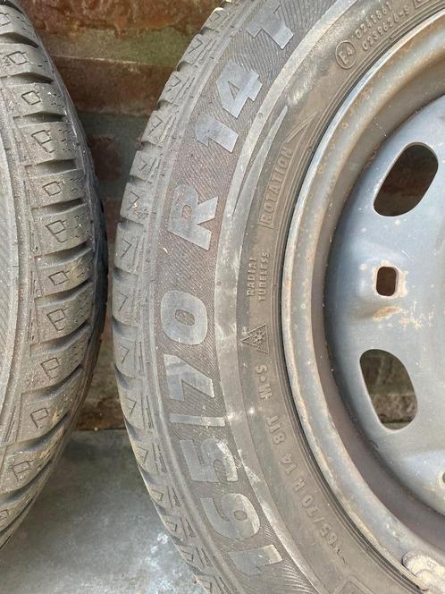Stalen velgen + Banden (o.a. Seat Ibiza), Auto-onderdelen, Banden en Velgen, Banden en Velgen, Winterbanden, 14 inch, 165 mm, Personenwagen
