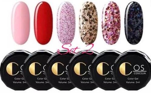 6stks stuks/set gellak 5ml. Nagels/ Nailart/ Nagelstyliste., Sieraden, Tassen en Uiterlijk, Uiterlijk | Cosmetica en Make-up, Nieuw