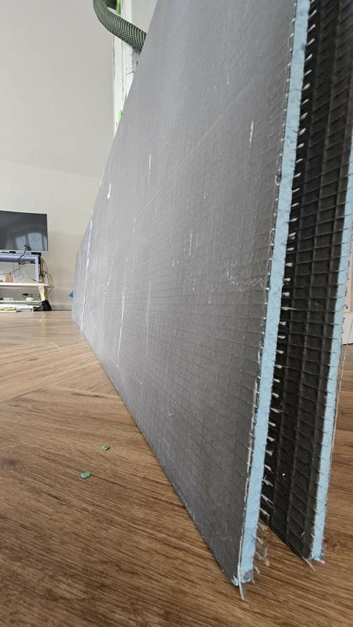 Wedi platen 2 ) Incl lijm Wedi 610) 2600x600x10 mm., Doe-het-zelf en Verbouw, Platen en Panelen, Zo goed als nieuw, Overige materialen