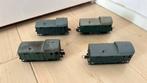 Vier Trix wagons DB, Gebruikt, Gelijkstroom, Trix, Wagon