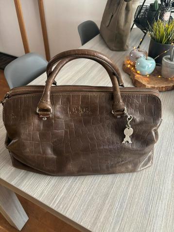 LOU LOU PARIS LEREN TAS BRUIN beschikbaar voor biedingen