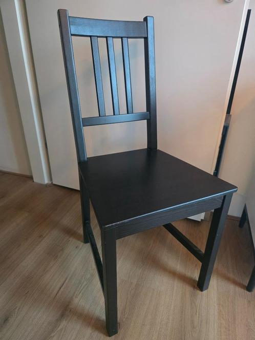 IKEA STEFAN eetkamerstoel – Bruinzwart – €10, Huis en Inrichting, Stoelen, Zo goed als nieuw, Eén, Hout, Zwart, Ophalen