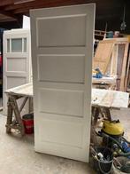 2-slag antieke 4-vlaks Bruynzeel paneeldeuren, 87/88x210/211, Ophalen, Gebruikt