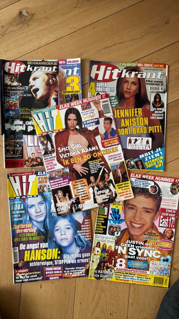 Pakket van 5 Hitkranten ‘90  (meerder bundels beschikbaar), Ophalen of Verzenden, Zo goed als nieuw, Damesbladen