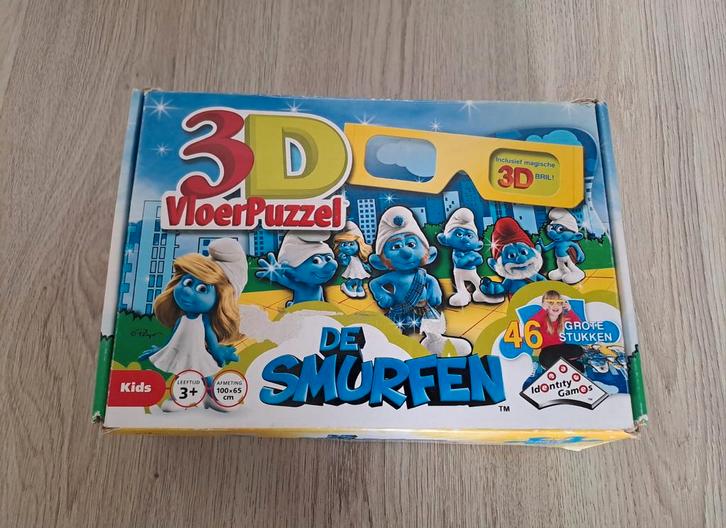 De smurfen 3D vloerpuzzel identity games 46 grote stukken, Kinderen en Baby's, Speelgoed | Kinderpuzzels, Gebruikt, 4 tot 6 jaar