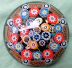 Presse papier met millefiori en nog iets, Antiek en Kunst, Antiek | Glas en Kristal, Ophalen of Verzenden