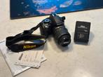 Nikon D3100 + Nikon 18-55mm DX VR lens spiegelreflex ZGAN, Audio, Tv en Foto, Fotocamera's Digitaal, Ophalen, 14 Megapixel, Spiegelreflex