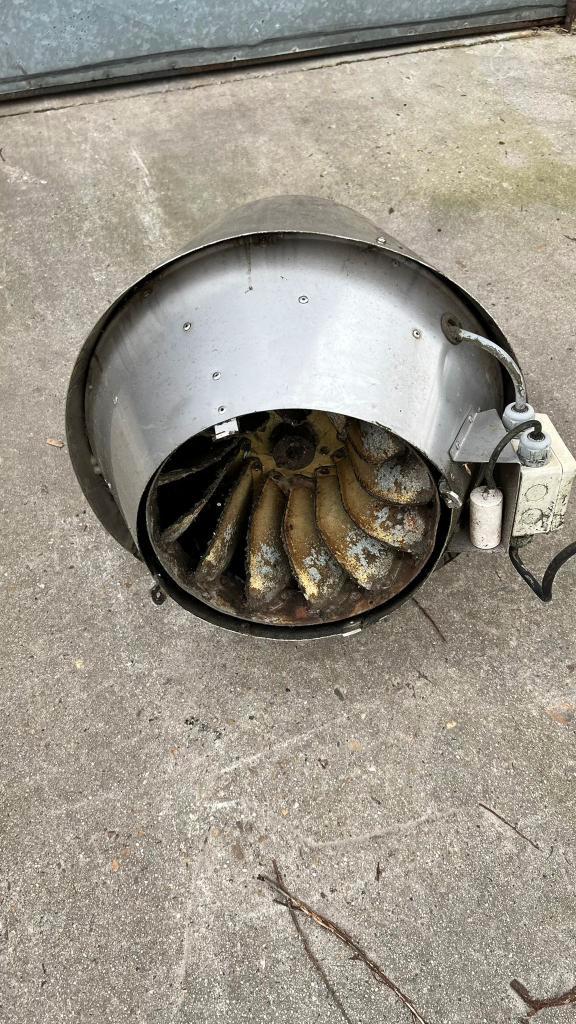 Industriële afzuigventilator kanaalventilator groot model, Doe-het-zelf en Verbouw, Ventilatie en Afzuiging, Gebruikt, Afzuiger