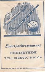 1/3 voetbal - Sportparkrestaurant Heemstede - hockey honkbal, Ophalen of Verzenden