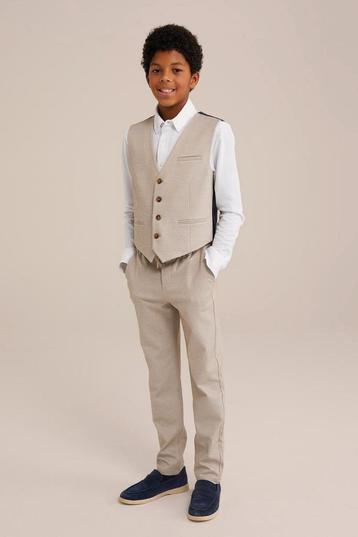 Kinderpak, slim fit, broek, gillet, overhemd en strik. beschikbaar voor biedingen