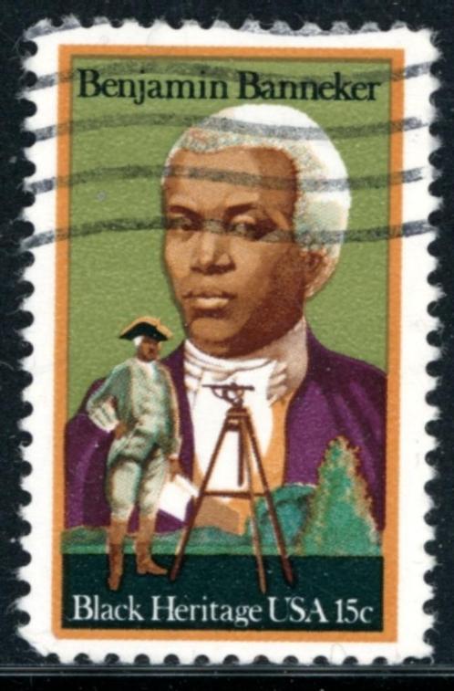 USA Verenigde Staten 1804 - Benjamin Banneker, Postzegels en Munten, Postzegels | Amerika, Gestempeld, Noord-Amerika, Ophalen of Verzenden