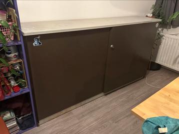 Zware metalen archiefkast - vintage beschikbaar voor biedingen