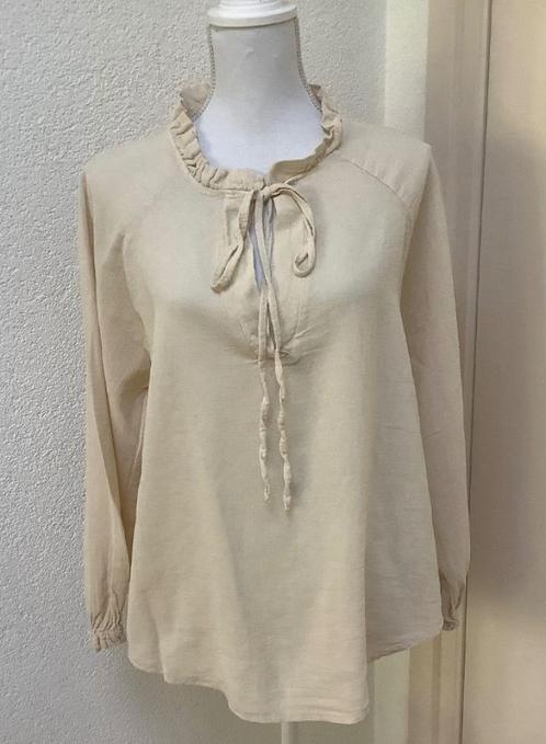 Blouse maat 38/40/42 NIEUW (linnen/katoen), Kleding | Dames, Blouses en Tunieken, Nieuw, Maat 38/40 (M), Ophalen of Verzenden