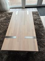 Massief eiken salontafel merk Interstar, Zo goed als nieuw, Minder dan 50 cm, Rechthoekig, 50 tot 100 cm