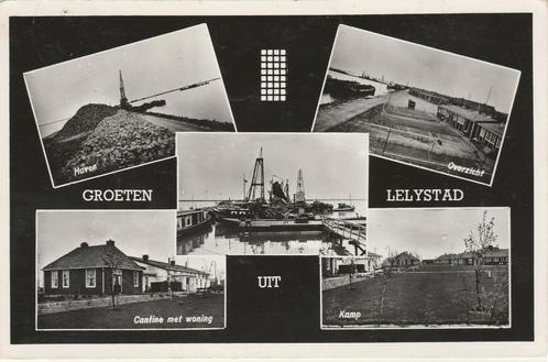 LELYSTAD Haven Cantine Weken Overzicht Kamp Groeten, Verzamelen, Ansichtkaarten | Nederland, Gelopen, Flevoland, 1940 tot 1960