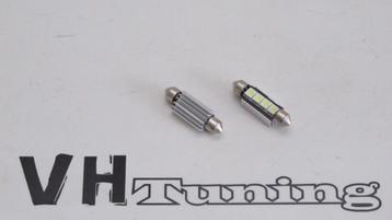 12v 44mm led buislamp 4smd c5w festoon fitting 6000k canbus beschikbaar voor biedingen