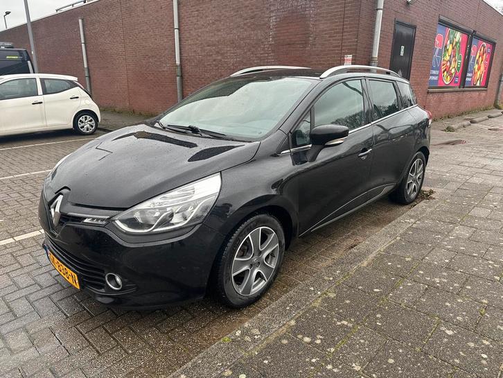 Renault Clio Energy TCe 90pk 2015 Zwart, Auto's, Renault, Particulier, Clio, ABS, Airbags, Airconditioning, Android Auto, Apple Carplay