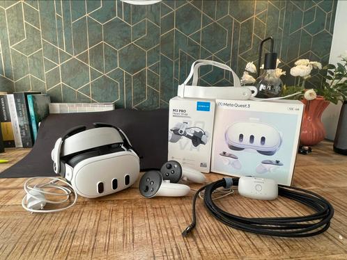 Oculus Quest 3 128GB, Spelcomputers en Games, Virtual Reality, Zo goed als nieuw, Overige platformen, Ophalen of Verzenden