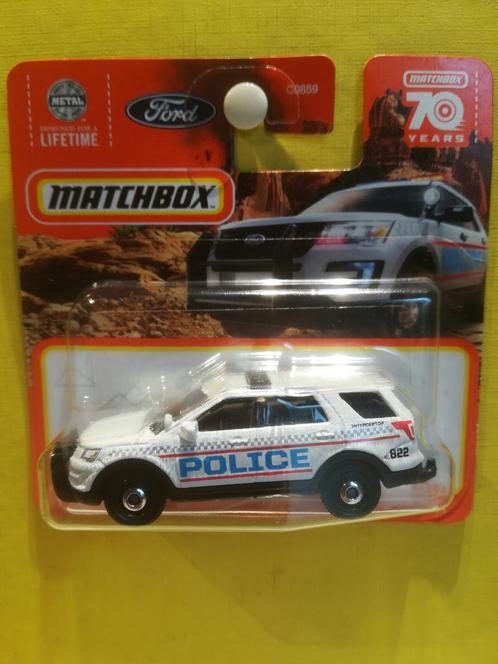 2016 Ford Police Interceptor Utility Matchbox 26/100, Hobby en Vrije tijd, Modelauto's | Overige schalen, Nieuw, Auto, Ophalen of Verzenden