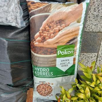 2 zakken a 40 liter pokon hydrokorrels.  beschikbaar voor biedingen