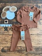 Baby meisje wibra setje shirtje broekje met roesjes maat 56, Meisje, Nieuw, Ophalen of Verzenden, Setje