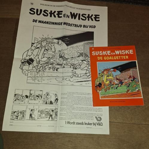De goalgetter+aanplakbiljet De waanzinnige wedstrijd bij V&D, Boeken, Stripboeken, Nieuw, Eén stripboek, Ophalen of Verzenden