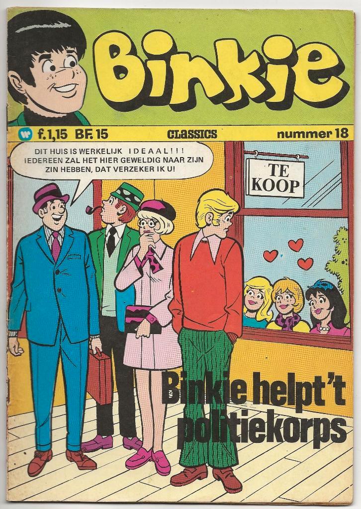 Binkie nr. 18, 1e druk uit 1973, Boeken, Strips | Comics, Zo goed als nieuw, Eén comic, Amerika, Ophalen