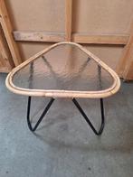 Leuk rohe tafeltje, Huis en Inrichting, Ophalen, Rond, Minder dan 55 cm