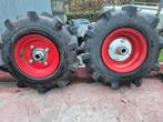 Wielen 4.00-8 tuinfrees +Differentiëlen + spoorverbreders, Ophalen, Zo goed als nieuw, Tuinfrees, Benzine