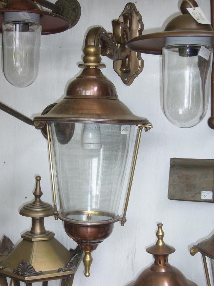 Koperen buitenlamp hanglamp muurlantaarn Twee maten "Evenaar, Tuin en Terras, Tuinwanddecoratie, Nieuw, Ophalen