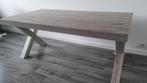 Grijze eetkamer tafel antraciet, Ophalen, 50 tot 100 cm, Zo goed als nieuw, Vijf personen of meer