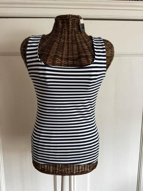 Zara top van travelstof in maat M, Kleding | Dames, Tops, Zo goed als nieuw, Maat 38/40 (M), Blauw, Zonder mouw, Ophalen of Verzenden