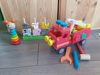 Houten speelgoed, houten brandweerauto, Kinderen en Baby's, Speelgoed | Houten speelgoed, Ophalen of Verzenden, Zo goed als nieuw