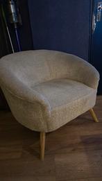 Ecru fauteuil stof 88 cm breed 80cm diep nog in prima staat, Ophalen, Zo goed als nieuw, Stof, 75 tot 100 cm