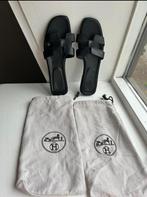 Hermes slippers zwart, Kleding | Dames, Schoenen, Ophalen of Verzenden, Zo goed als nieuw, Zwart, Sandalen of Muiltjes