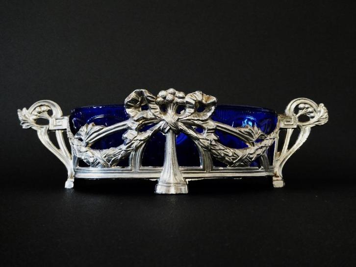 Art Nouveau tafelstuk jardiniere / fruitschaal / plantenbak, Antiek en Kunst, Curiosa en Brocante, Ophalen of Verzenden