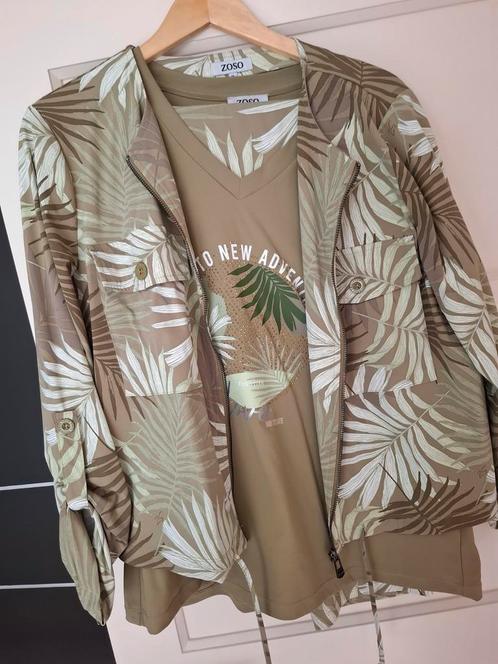 Zoso compleet pak, Kleding | Dames, Jasjes, Kostuums en Pakken, Zo goed als nieuw, Kostuum of Pak, Maat 46/48 (XL) of groter, Groen
