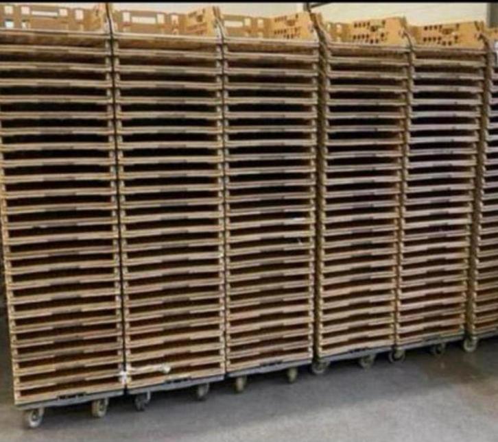 Braban kratten/Broodkratten/Dolly’s/bakkerij, Doe-het-zelf en Verbouw, Transportwagens, Gebruikt, Transportkar, 80 tot 100 liter